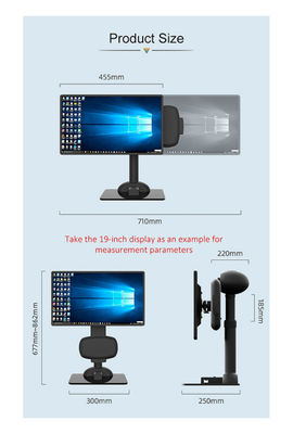 Computer Swivel Monitor Arm Stands Automatic To Avoid Damaging Neck