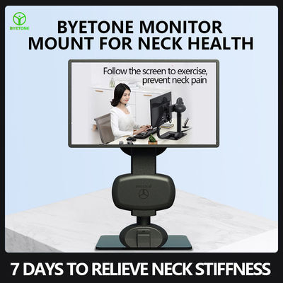 Automatic Lifting Rotating Dual Monitor  Stand Arm For Relieve Neck  Stiffness