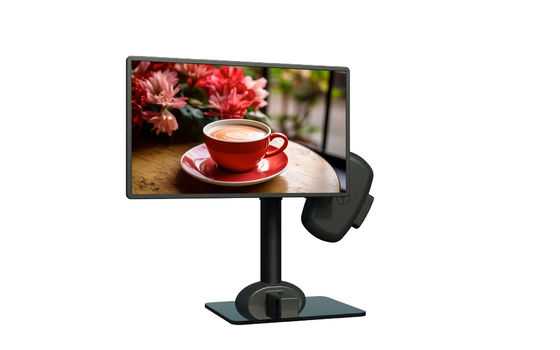 Matte Black Electric Moving Monitor Laptop Mount Arm To Relieve Neck  Stiffness
