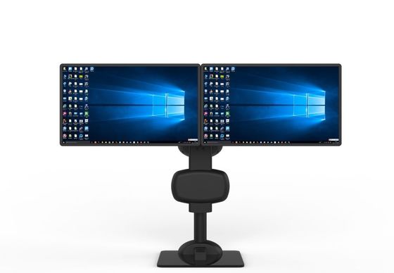 Electric Moving Dual Monitor  Stand Arm For Relieve Neck  Pain
