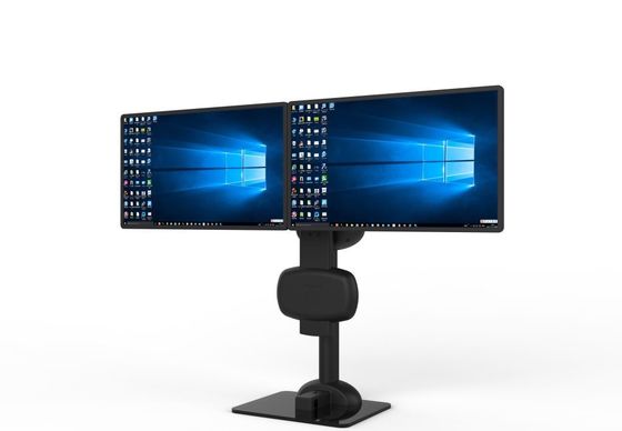Automatic Lifting Rotating Dual Monitor  Stand Arm For Relieve Neck  Stiffness