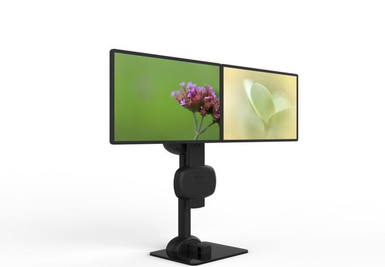 Automatic Lifting Rotating Dual Monitor  Mount  For Relieve Neck And Lumbar Pain