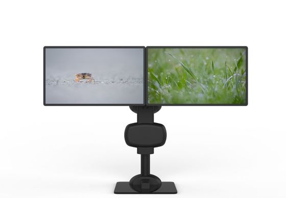 Automatic Lifting Rotating Dual Monitor  Bracket For Relieve Neck  Stiffness