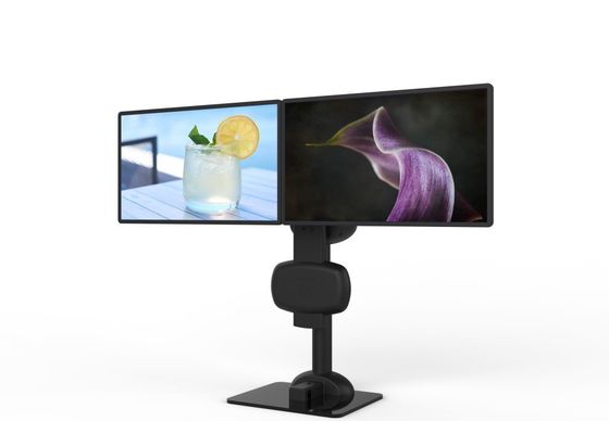 Lifting Rotating Dual Monitor Mount For Relieve Neck And Lumbar Stiffness